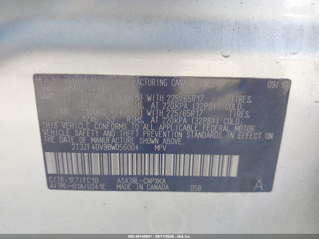 2011 Toyota RAV4 photo 9