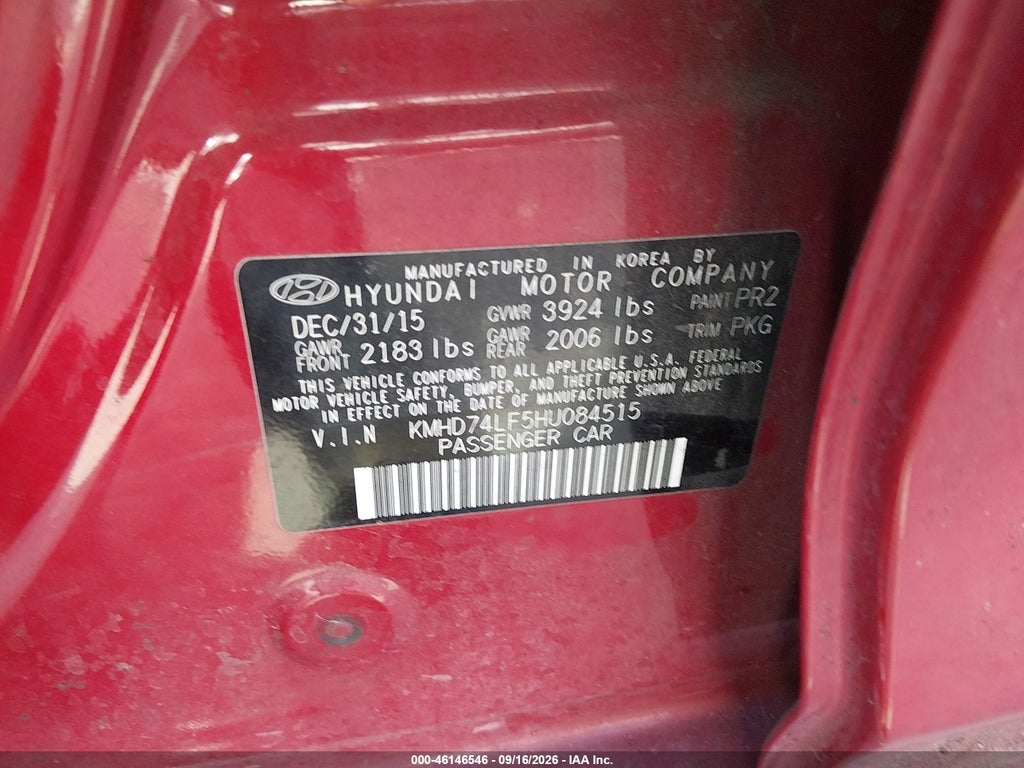 2017 Hyundai Elantra SE photo 9