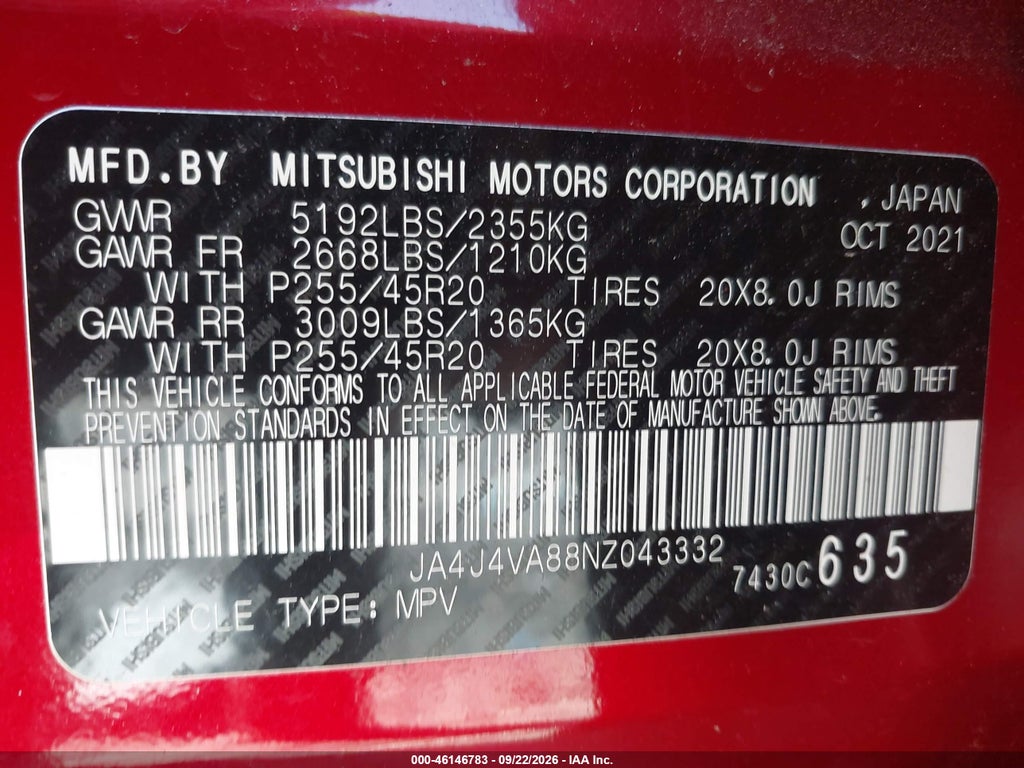 2022 Mitsubishi Outlander SEL photo 9
