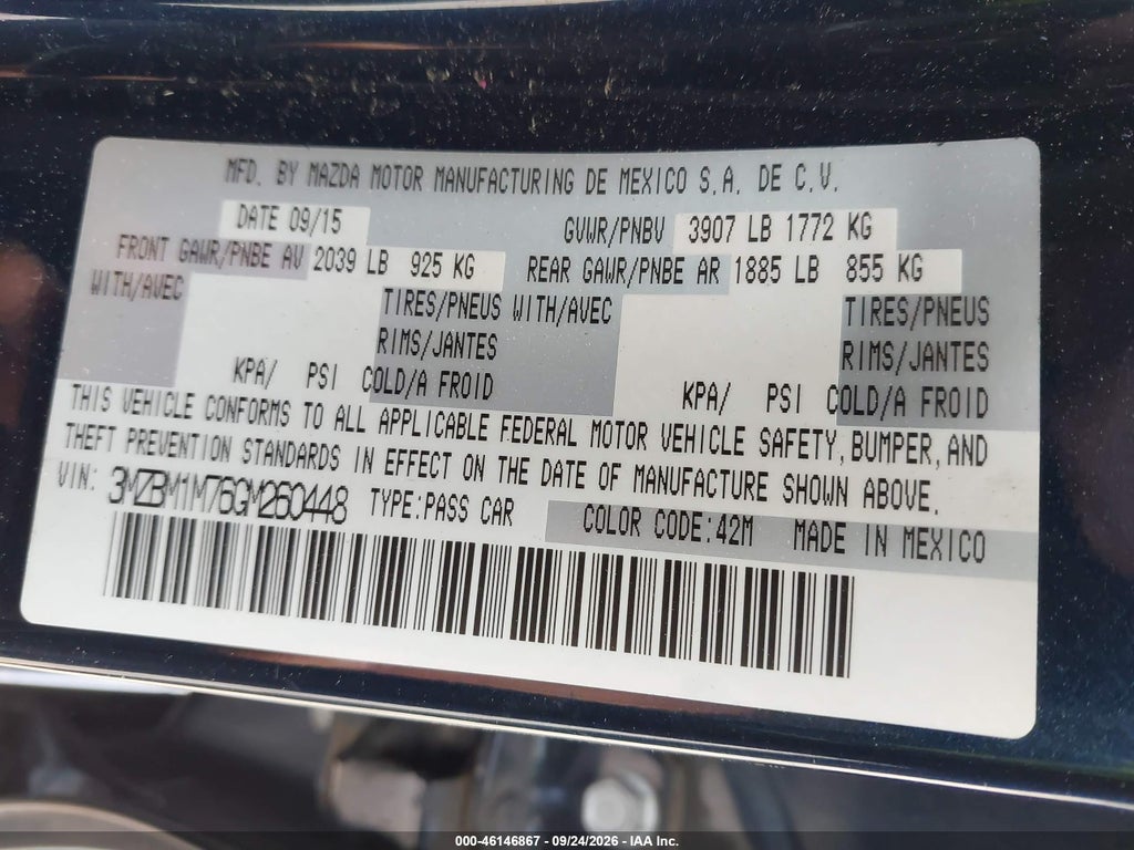 2016 Mazda MAZDA3 I Touring photo 9