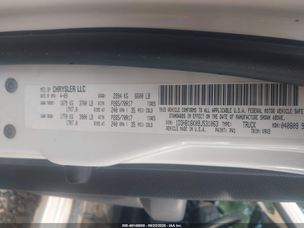 2009 Dodge RAM 1500 ST photo 9