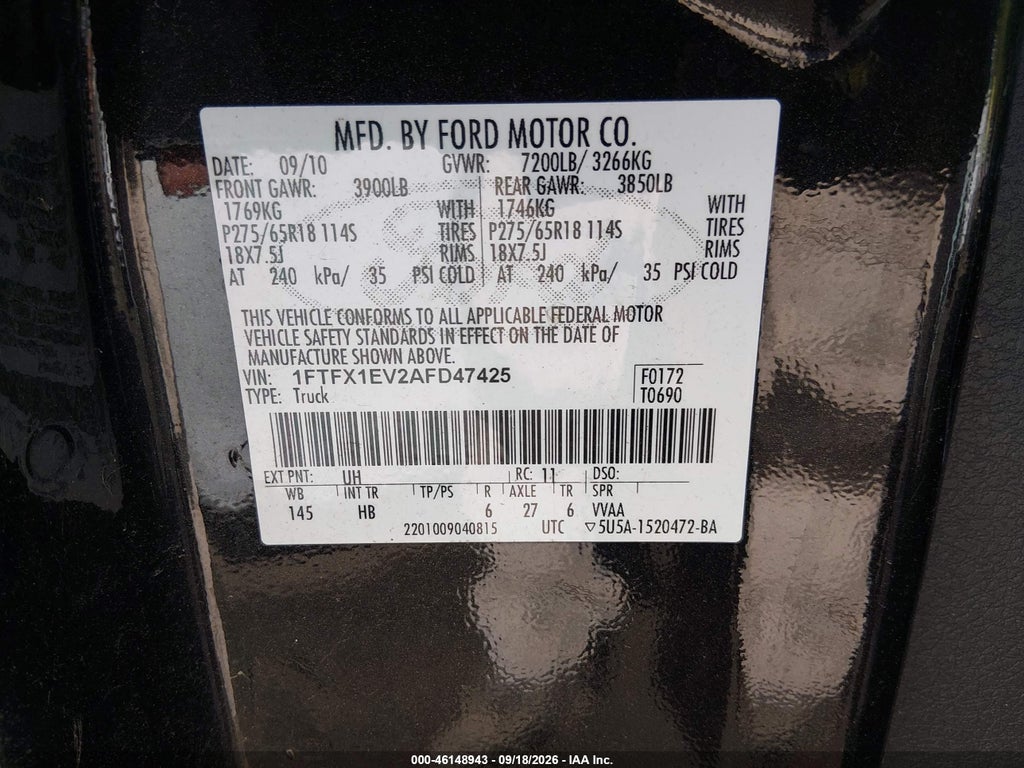 2010 Ford F-150 FX4/Lariat/XL/XLT photo 9