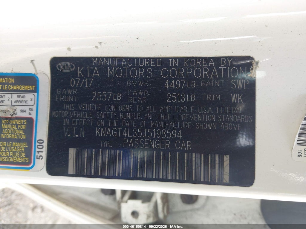 2018 Kia Optima LX photo 9