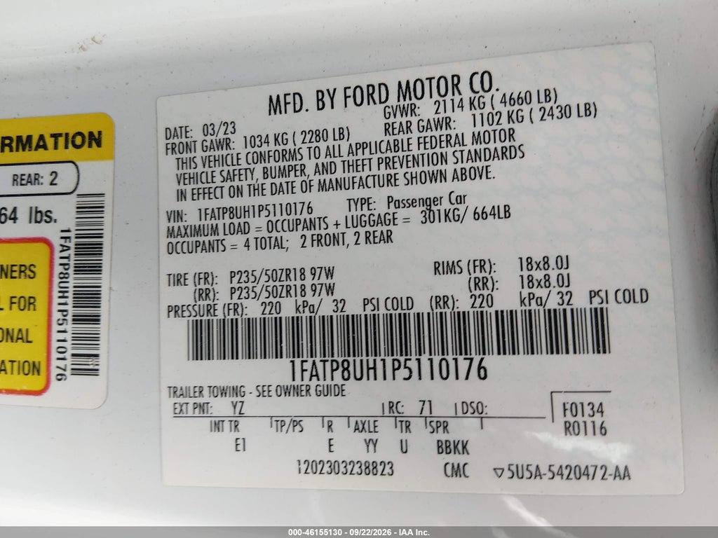 2023 Ford Mustang Ecoboost Premium photo 9
