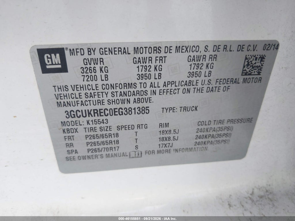 2014 Chevrolet Silverado 1500 2LT photo 9