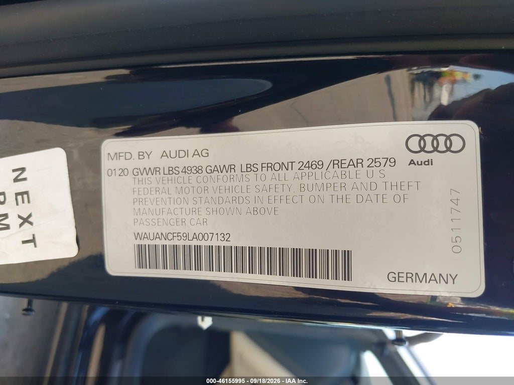 2020 Audi A5 Sportback Premium 45 Tfsi Quattro S Tronic photo 9