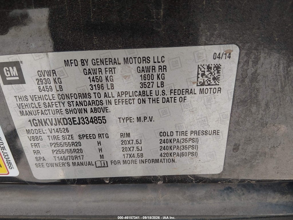2014 Chevrolet Traverse LTZ photo 9