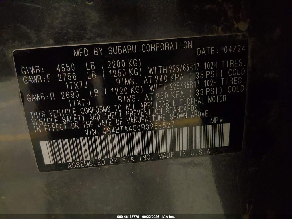 2024 Subaru Outback photo 9