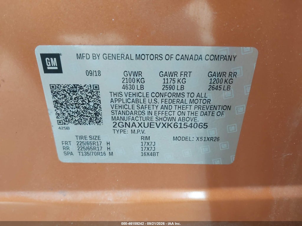 2019 Chevrolet Equinox LT photo 9
