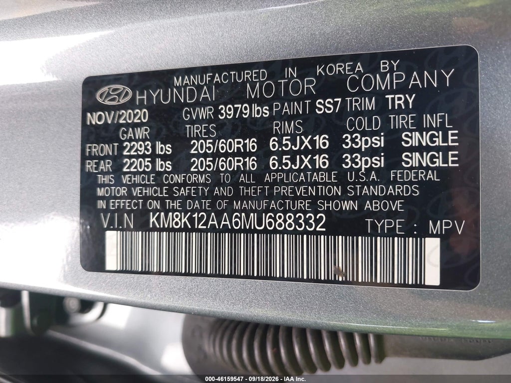 2021 Hyundai Kona SE photo 9