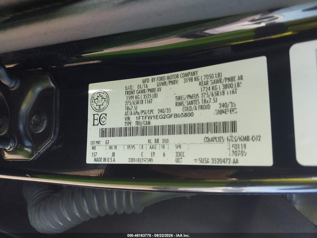 2016 Ford F-150 XLT photo 9