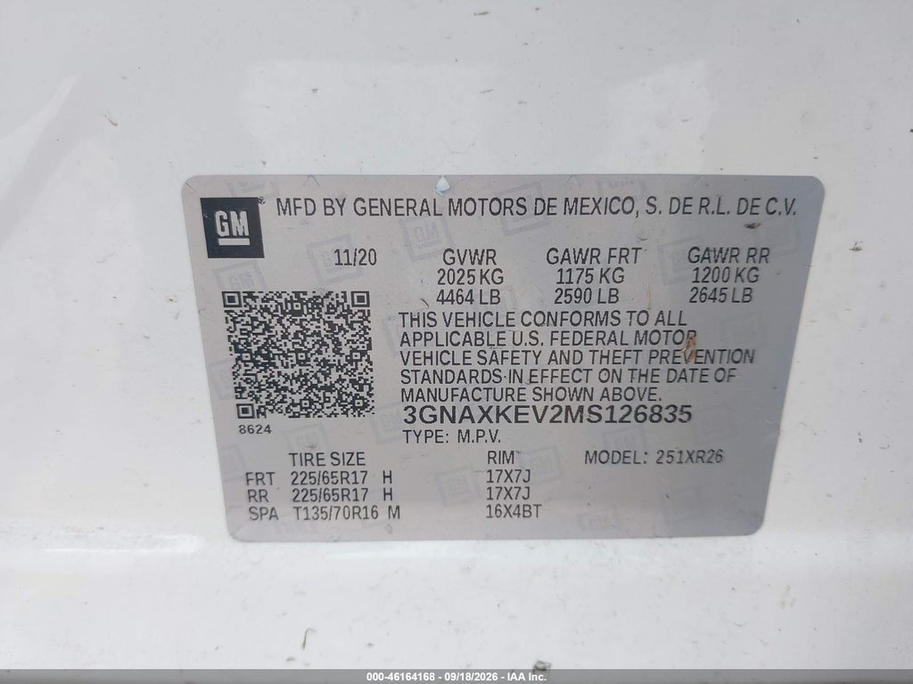 2021 Chevrolet Equinox LT photo 9