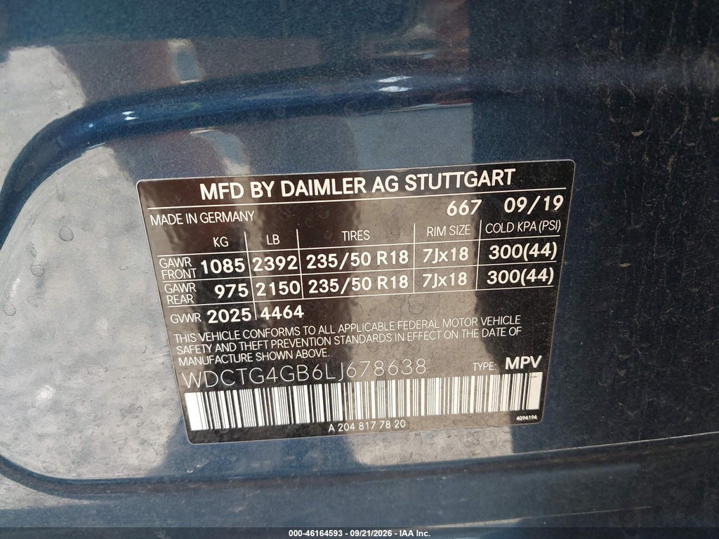 2020 Mercedes-Benz GLA 250 4MATIC photo 9