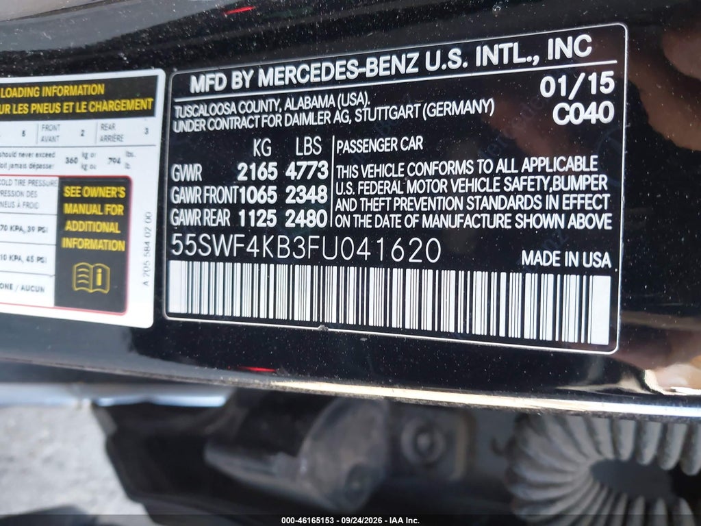 2015 Mercedes-Benz C 300 Luxury 4MATIC photo 9