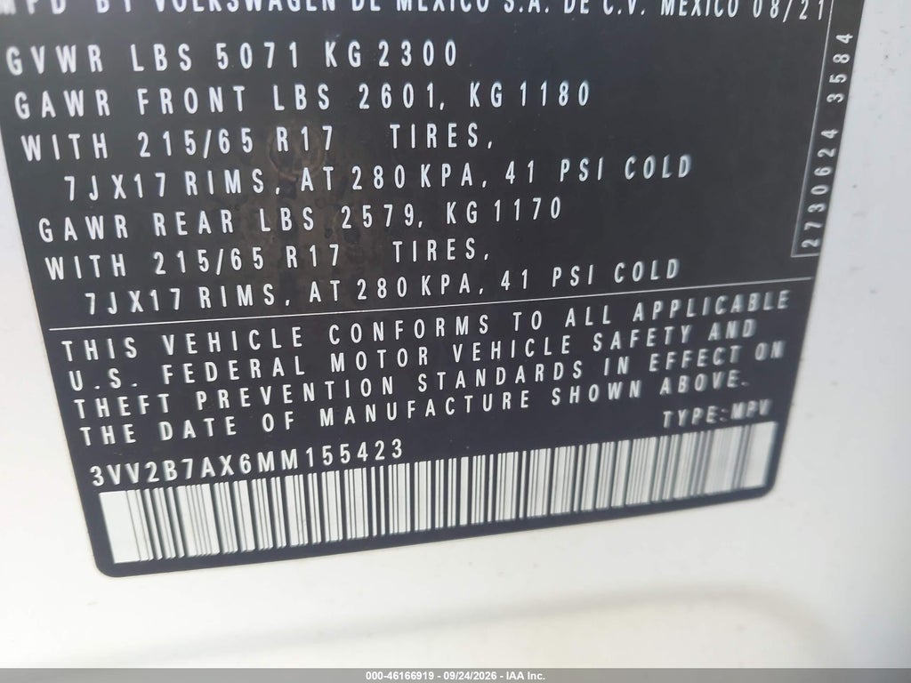 2021 Volkswagen Tiguan 2.0T SE/2.0T SE R-Line Black/2.0T SEL photo 9