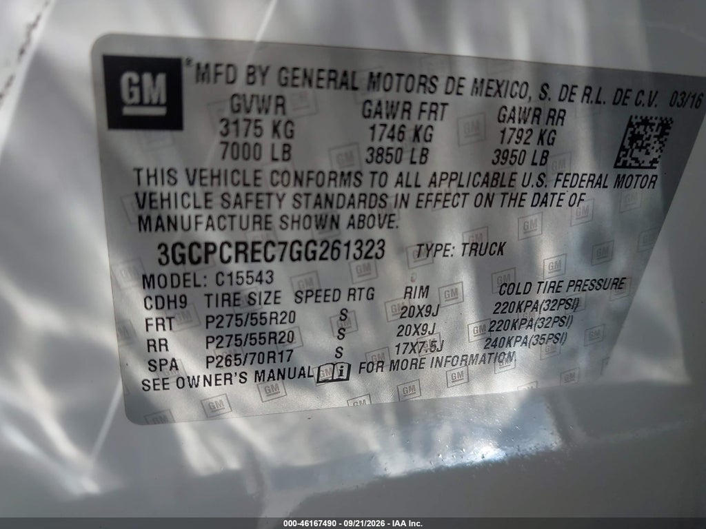 2016 Chevrolet Silverado 1500 1LT photo 9