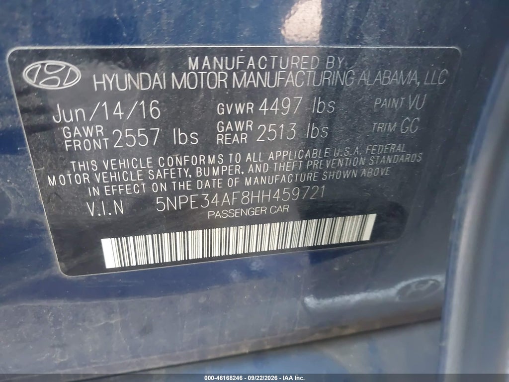 2017 Hyundai Sonata Sport photo 9