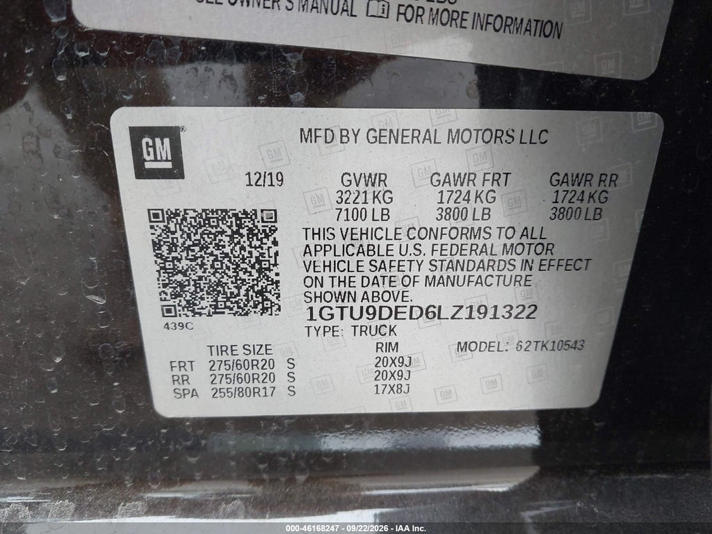 2020 GMC Sierra 1500 4WD Short Box SLT photo 9
