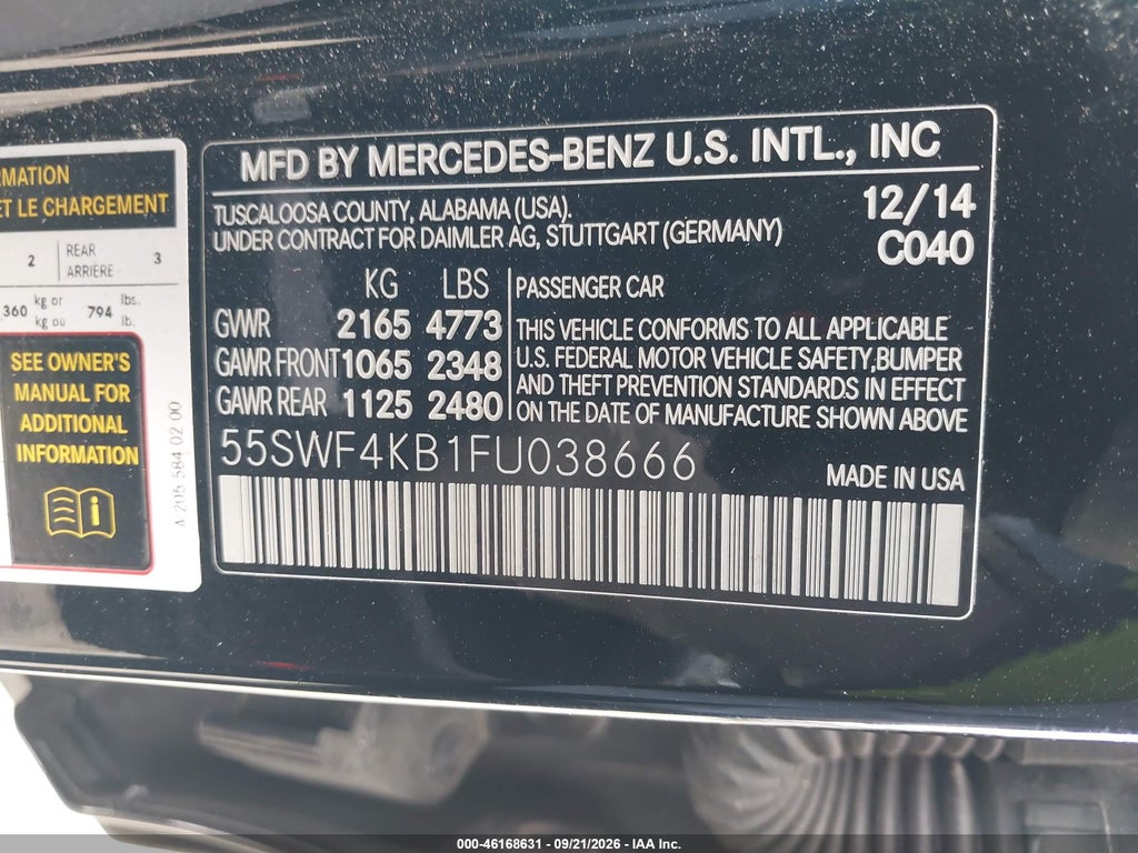 2015 Mercedes-Benz C 300 4MATIC photo 9