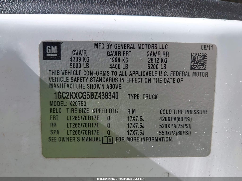 2011 Chevrolet Silverado 2500HD LT photo 9