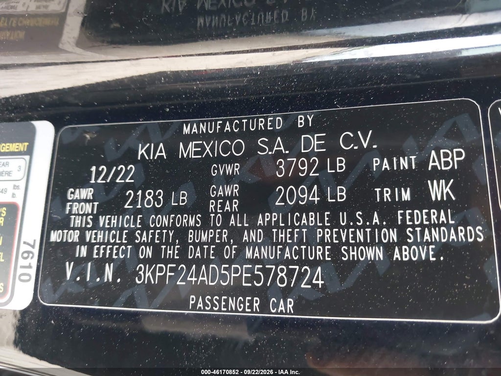 2023 Kia Forte LXS photo 9