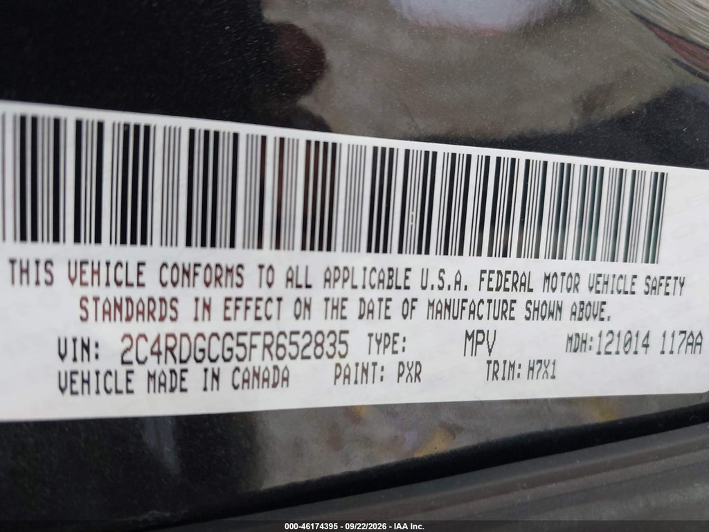 2015 Dodge Grand Caravan SXT photo 9