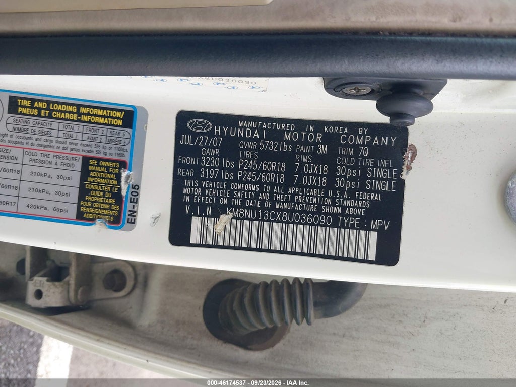 2008 Hyundai Veracruz GLS/Limited/SE photo 9