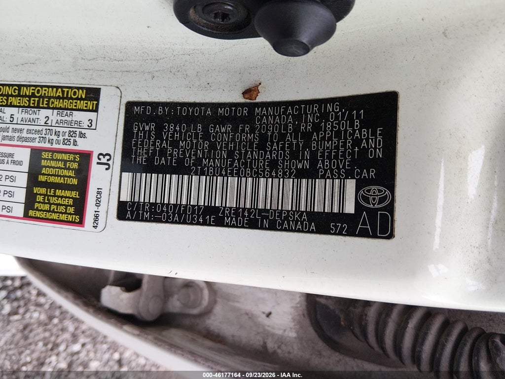 2011 Toyota Corolla S photo 9