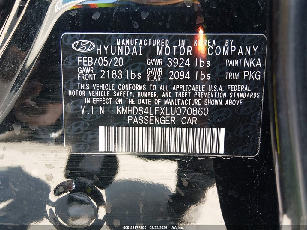2020 Hyundai Elantra Value Edition photo 9
