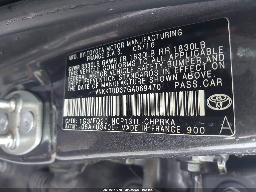 2016 Toyota Yaris L photo 9