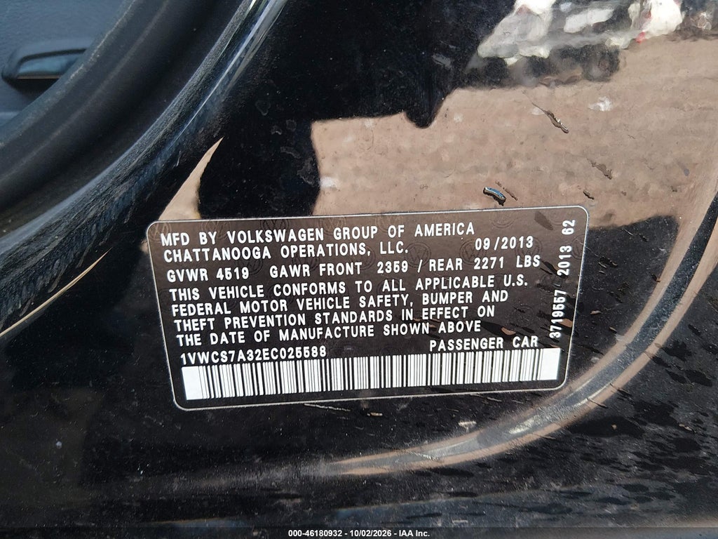 2014 Volkswagen Passat 1.8T SEL Premium photo 9