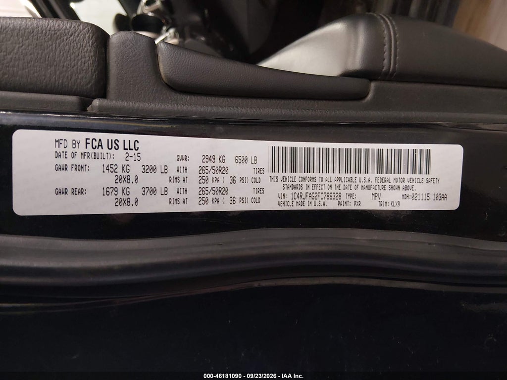 2015 Jeep Grand Cherokee Altitude photo 9