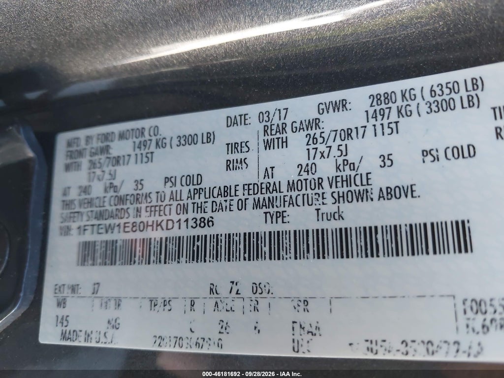 2017 Ford F-150 XLT photo 9