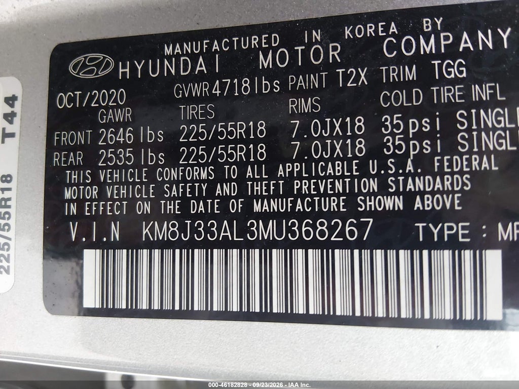 2021 Hyundai Tucson SEL photo 9