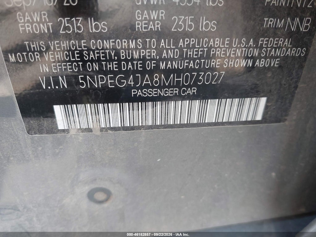 2021 Hyundai Sonata SE photo 9