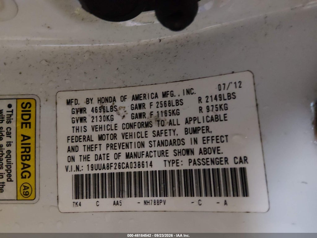 2012 Acura TL 3.5 photo 9