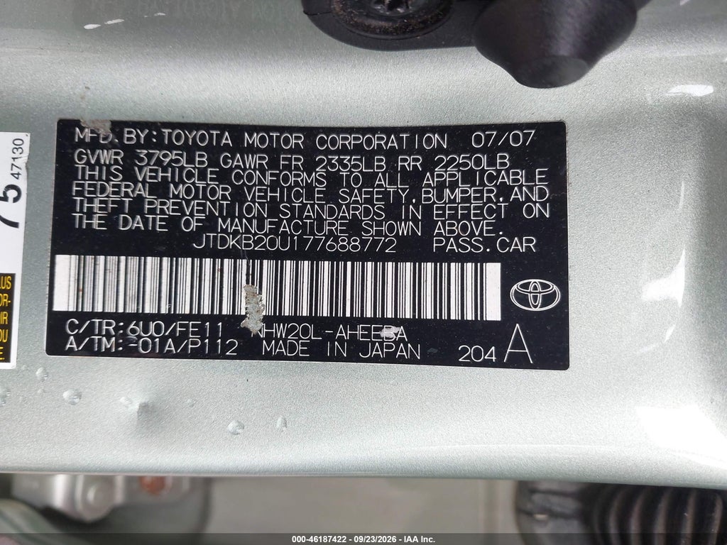 2007 Toyota Prius photo 9