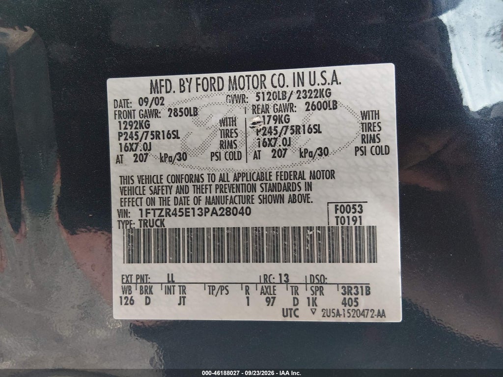2003 Ford Ranger Edge/XLT photo 9