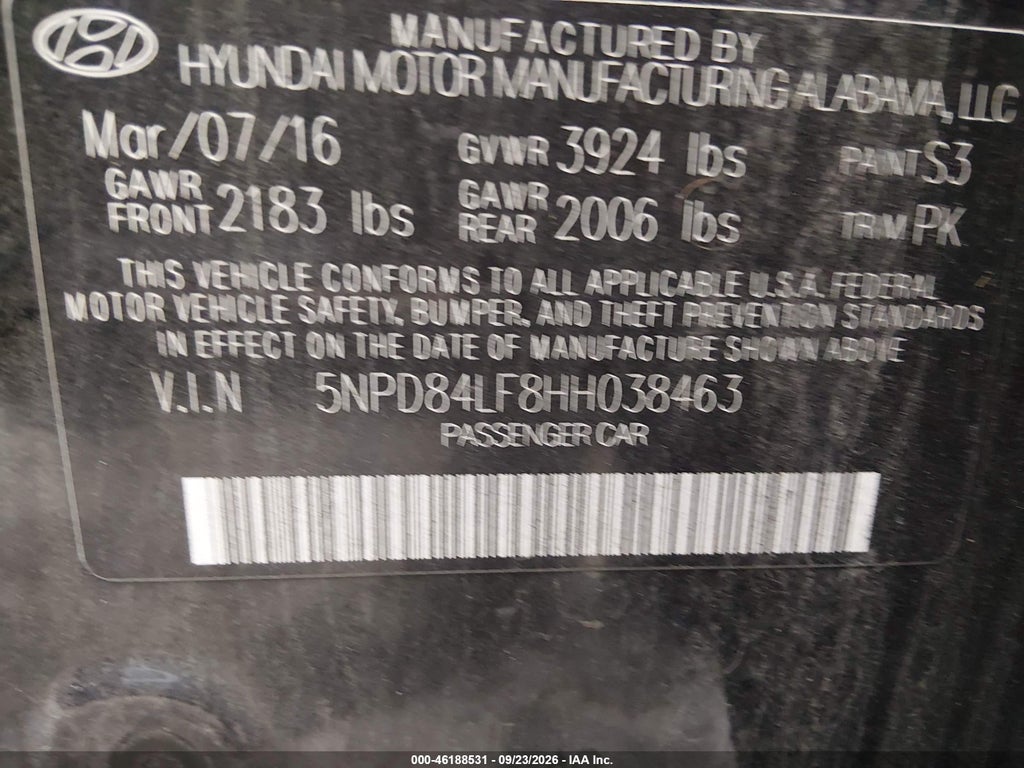 2017 Hyundai Elantra SE photo 9