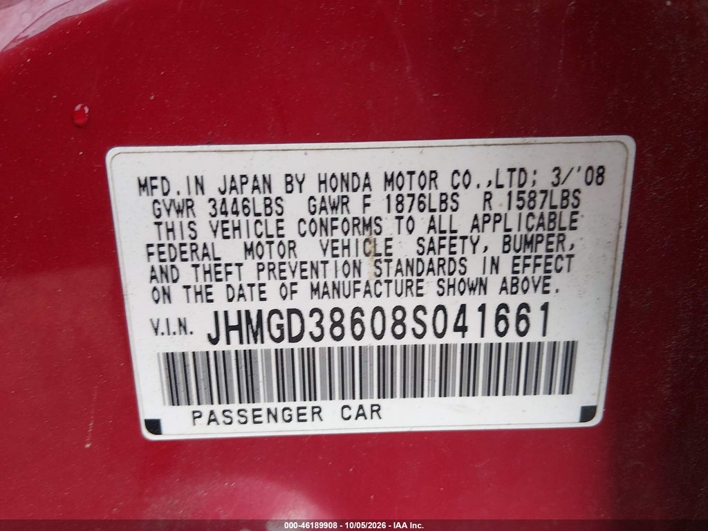 2008 Honda Fit Sport photo 9