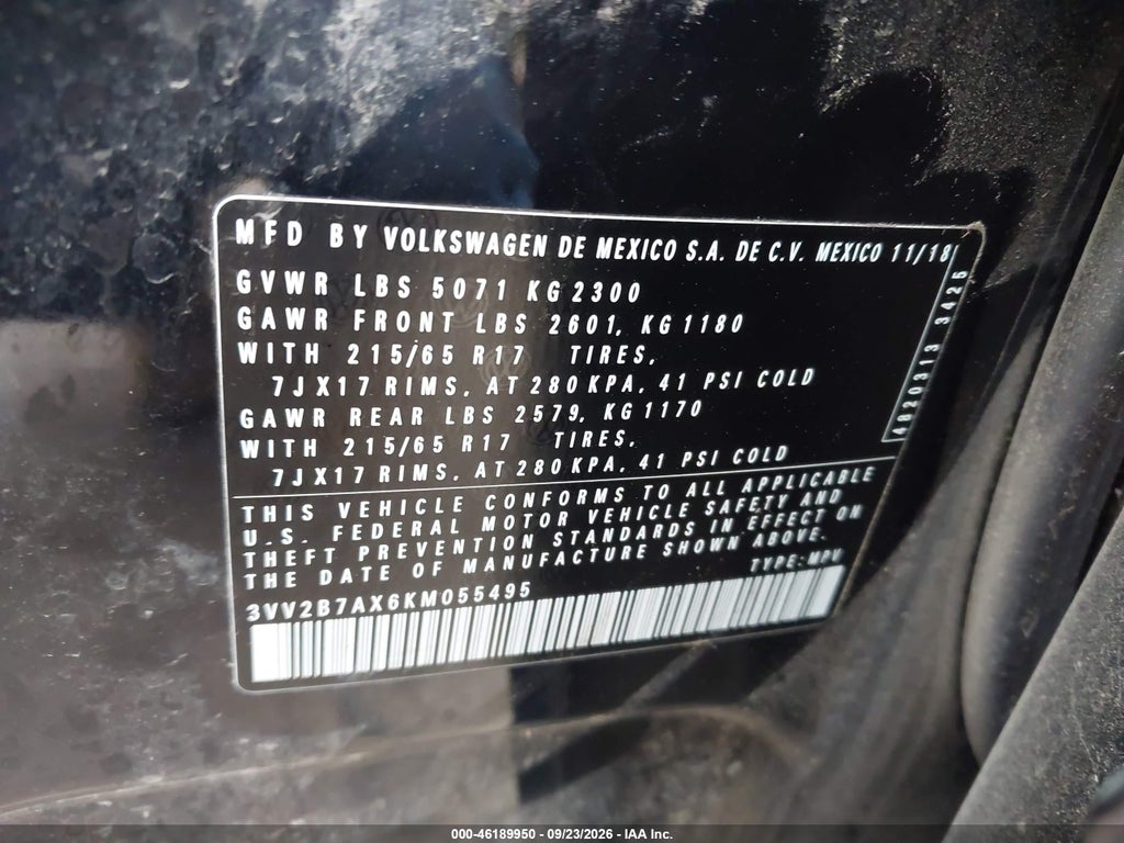 2019 Volkswagen Tiguan 2.0T SE/2.0T SEL/2.0T SEL R-Line/2.0T SEL R-Line Black photo 9