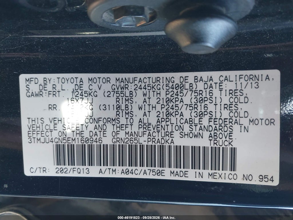 2014 Toyota Tacoma Prerunner V6 photo 9