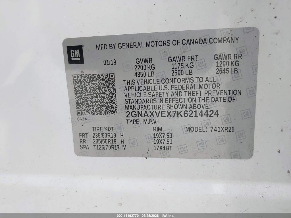 2019 Chevrolet Equinox LT photo 9