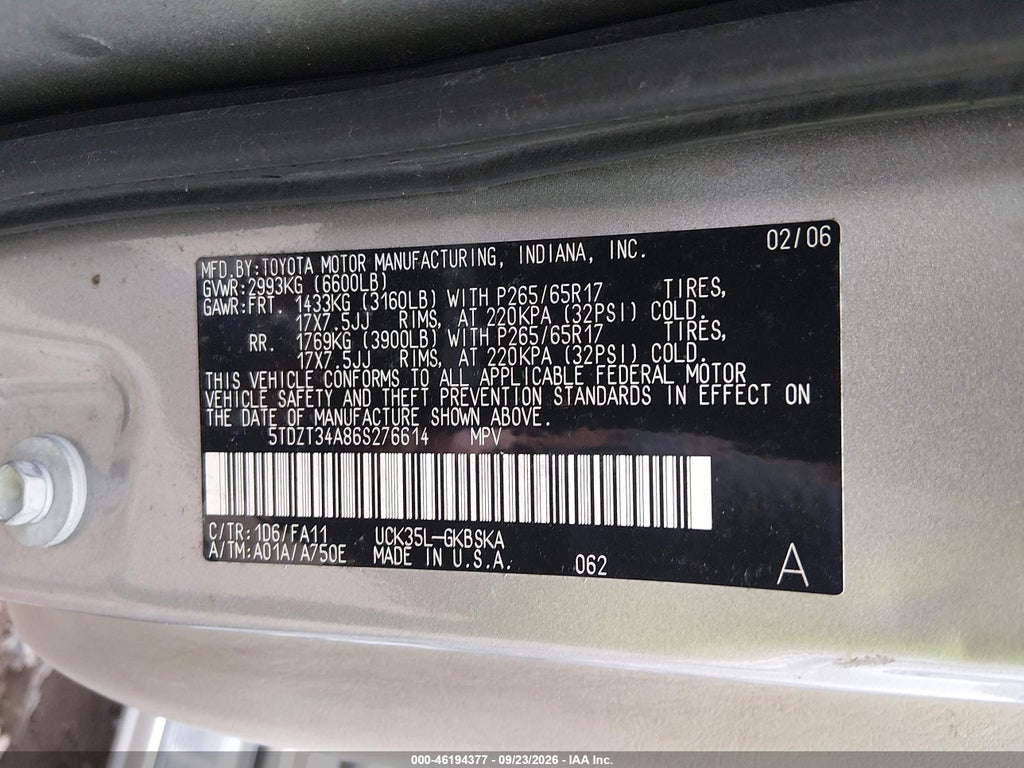 2006 Toyota Sequoia SR5 V8 photo 9