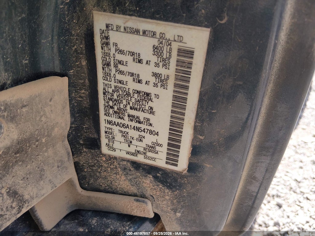 2004 Nissan Titan SE photo 9