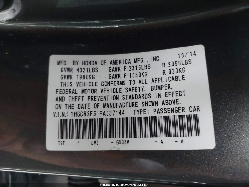 2015 Honda Accord Sport photo 9