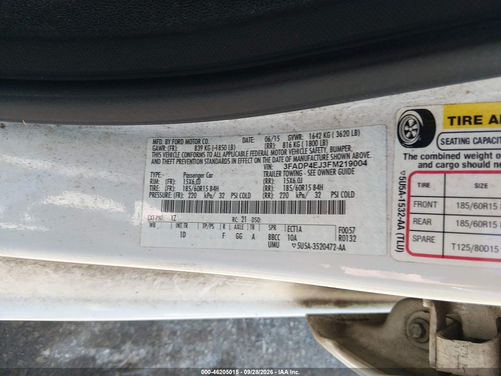 2015 Ford Fiesta SE photo 9