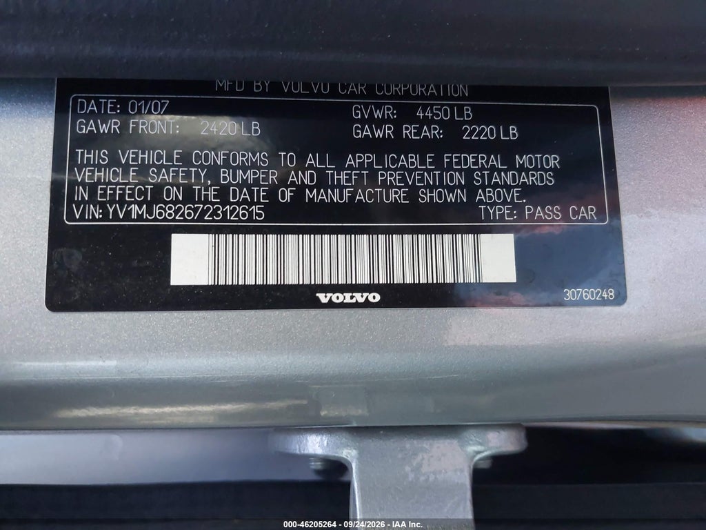 2007 Volvo V50 2.5L Turbo/T5 photo 9