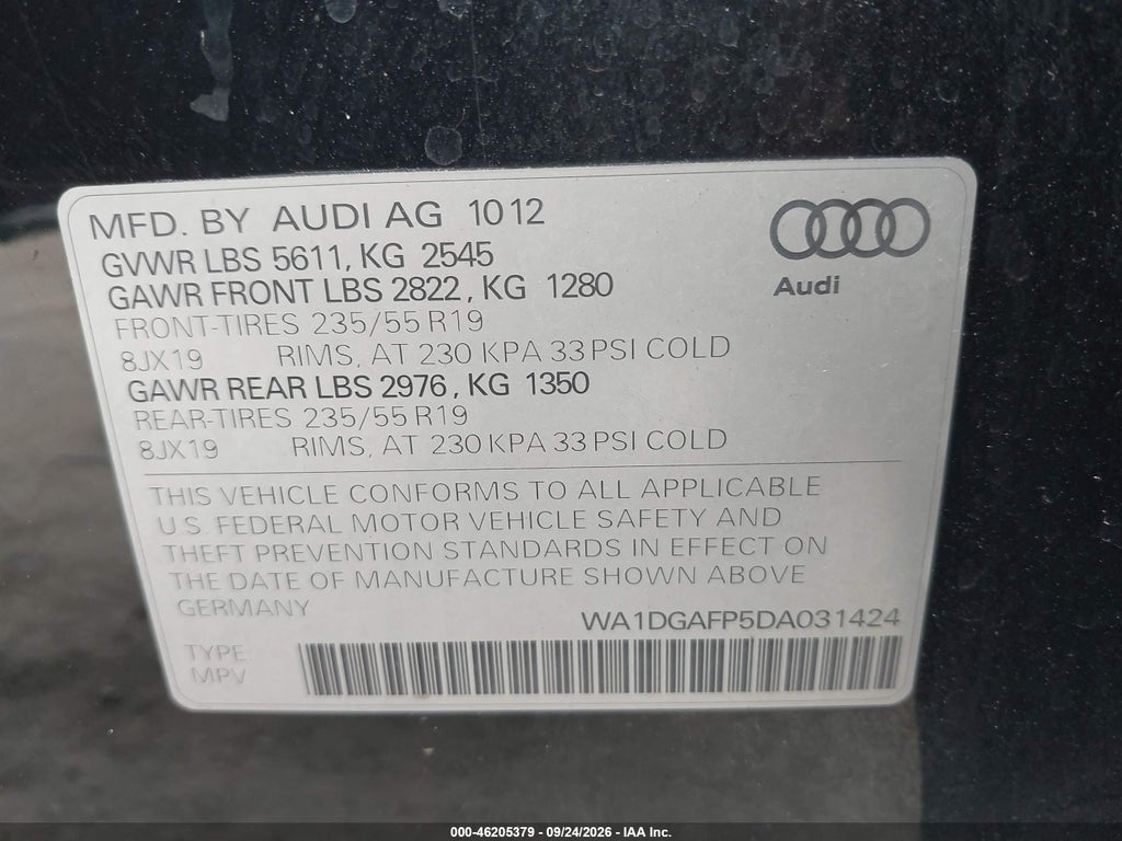 2013 Audi Q5 Premium Plus photo 9