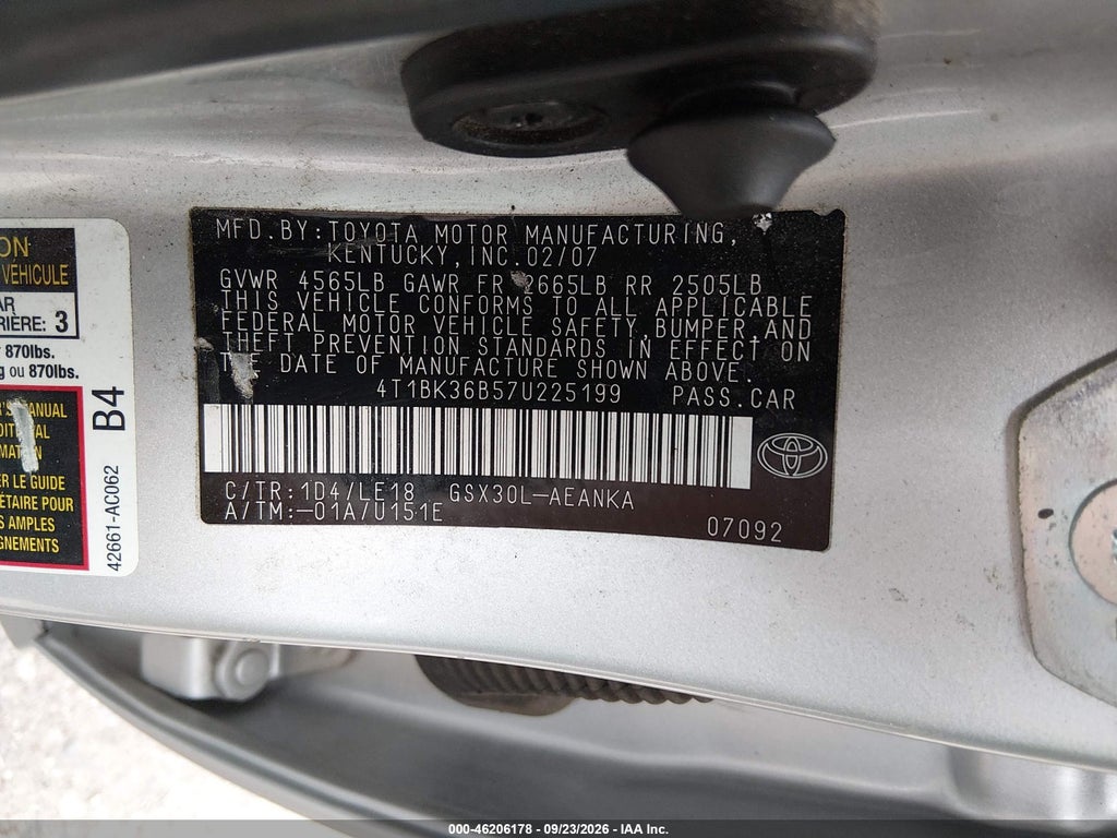 2007 Toyota Avalon Touring photo 9